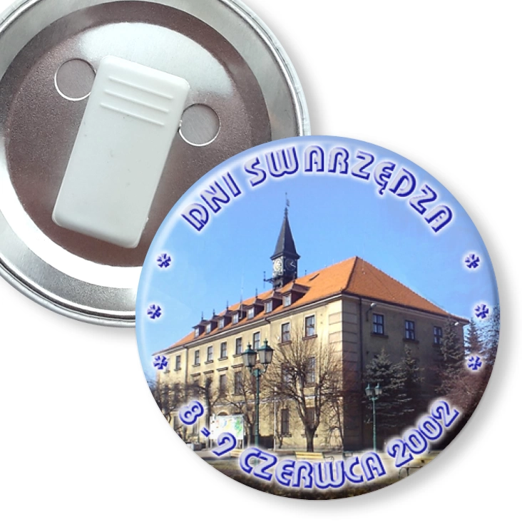przypinka z żabką Dni Swarzędza 2002