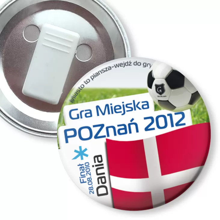 przypinka z żabką Gra Miejska - Poznań 2012 - Dania