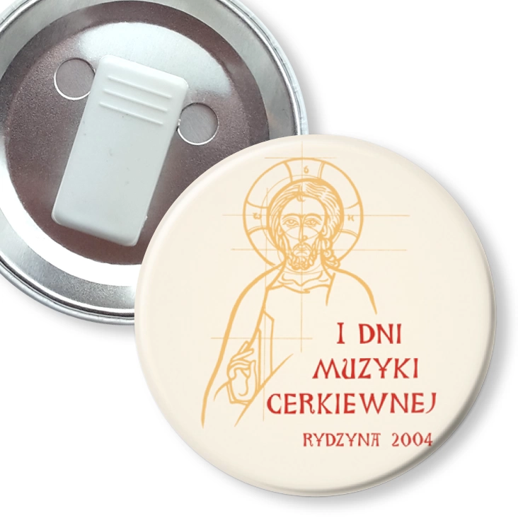 przypinka z żabką I Dni Muzyki Cerkiewnej