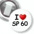 Przypinka z żabką I love SP 60