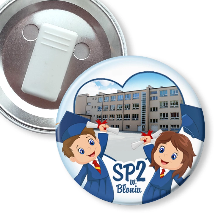 przypinka z żabką I love SP2