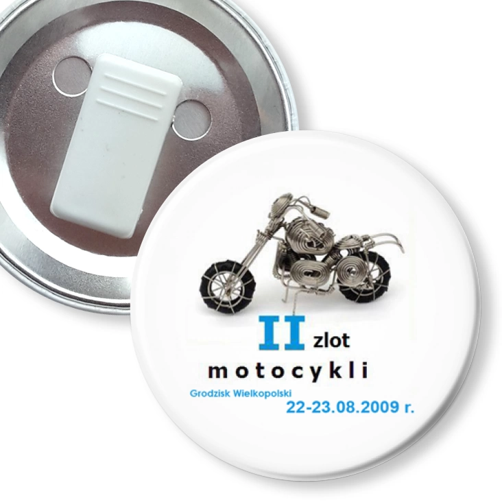 przypinka z żabką II Zlot Motocykli