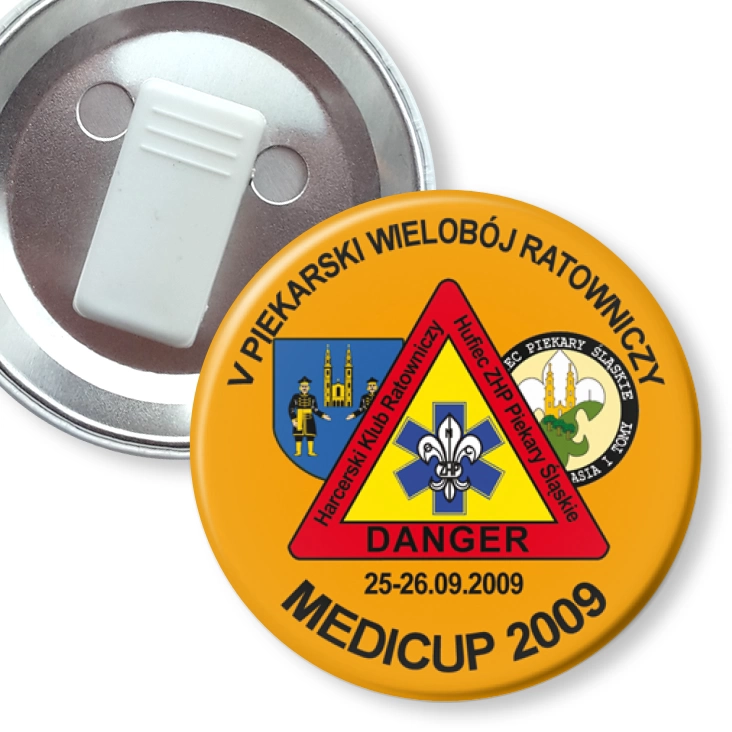 przypinka z żabką Medicup 2009