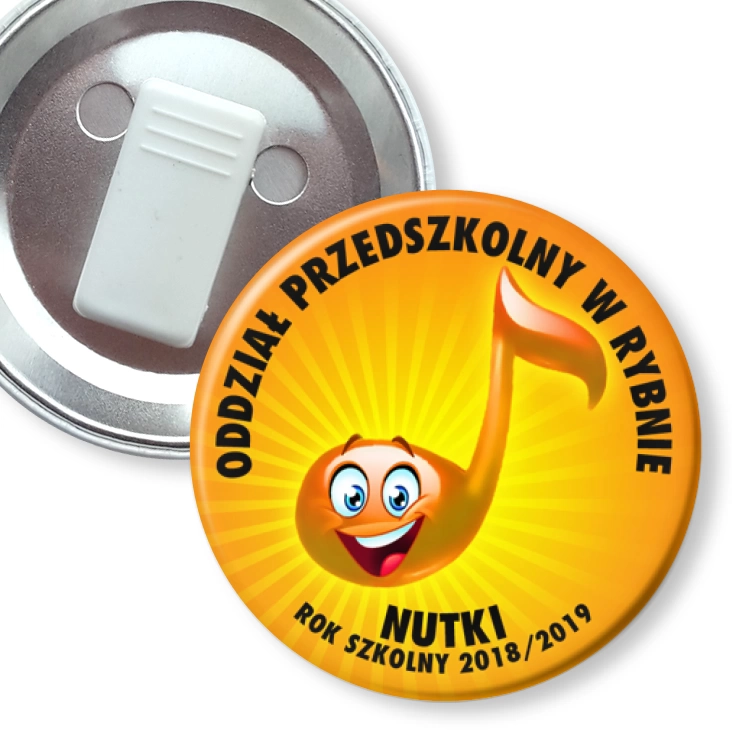 przypinka z żabką Nutki