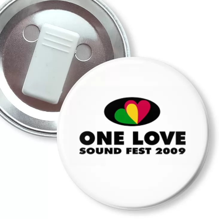 przypinka z żabką One love