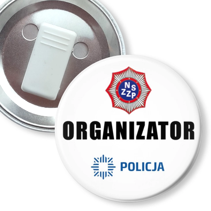 przypinka z żabką Organizator