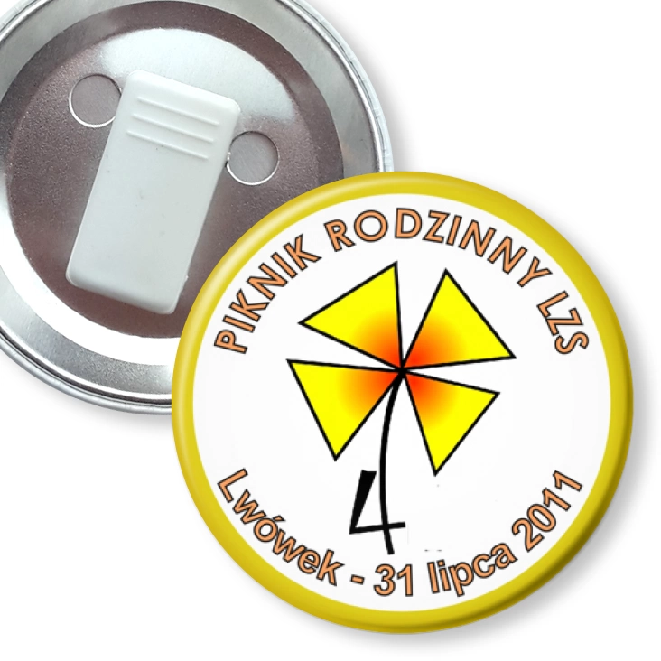 przypinka z żabką Piknik rodzinny LZS