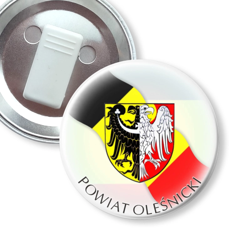 przypinka z żabką Powiat Oleśnicki