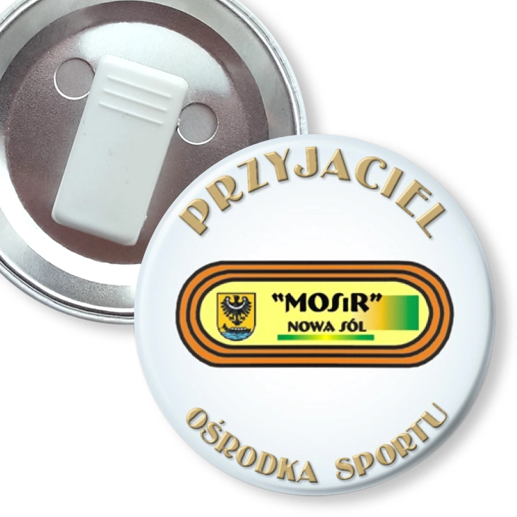 przypinka z żabką Przyjaciel Ośrodka Sportu