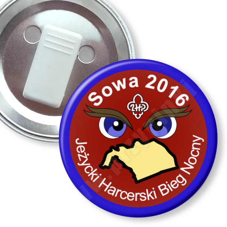 przypinka z żabką Sowa 2016