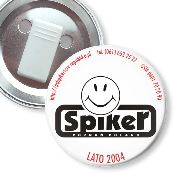 przypinka z żabką Spiker