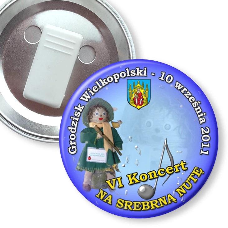 przypinka z żabką VI Koncert Na Srebrną Nutę 2011