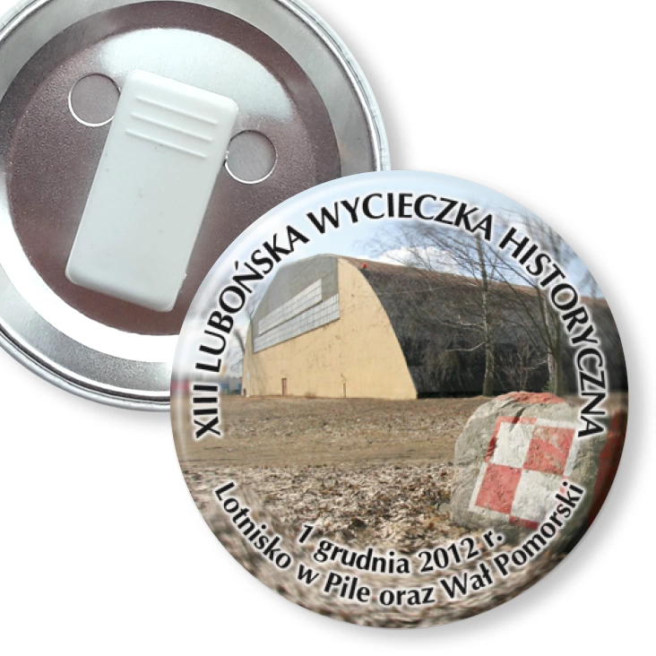 przypinka z żabką XIII Lubońska Wycieczka Historyczna