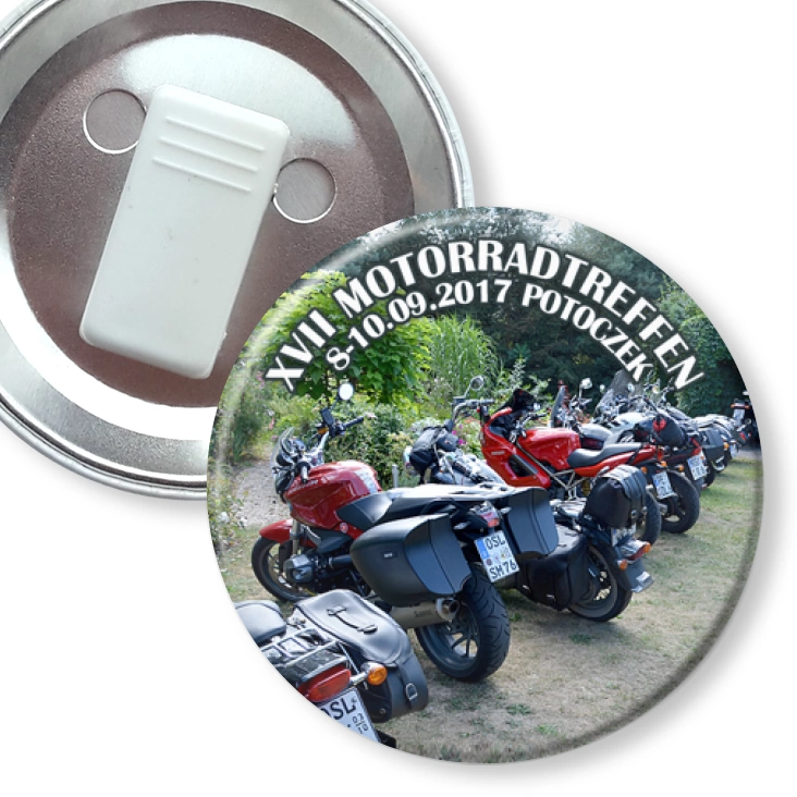 przypinka z żabką XVII MOTORRADTREFFEN