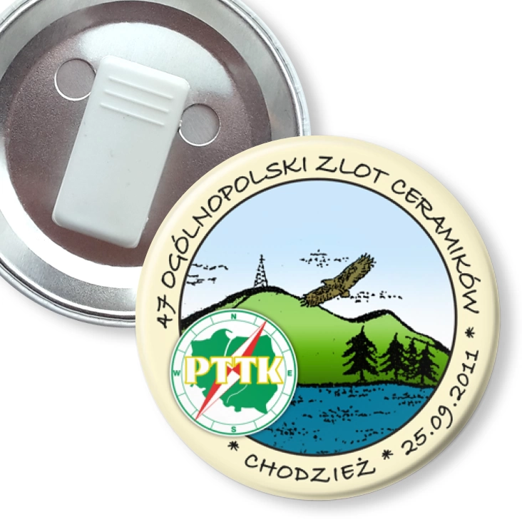 przypinka z żabką 47 Ogólnopolski Zlot Ceramików