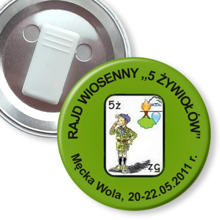 przypinka z żabką 5 Żywiołów