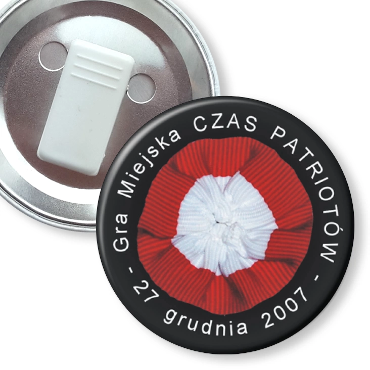 przypinka z żabką Czas Patriotów