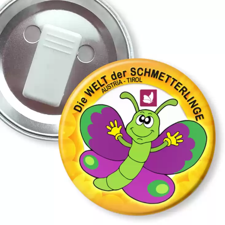 przypinka z żabką Die Welt der Schmetterlinge
