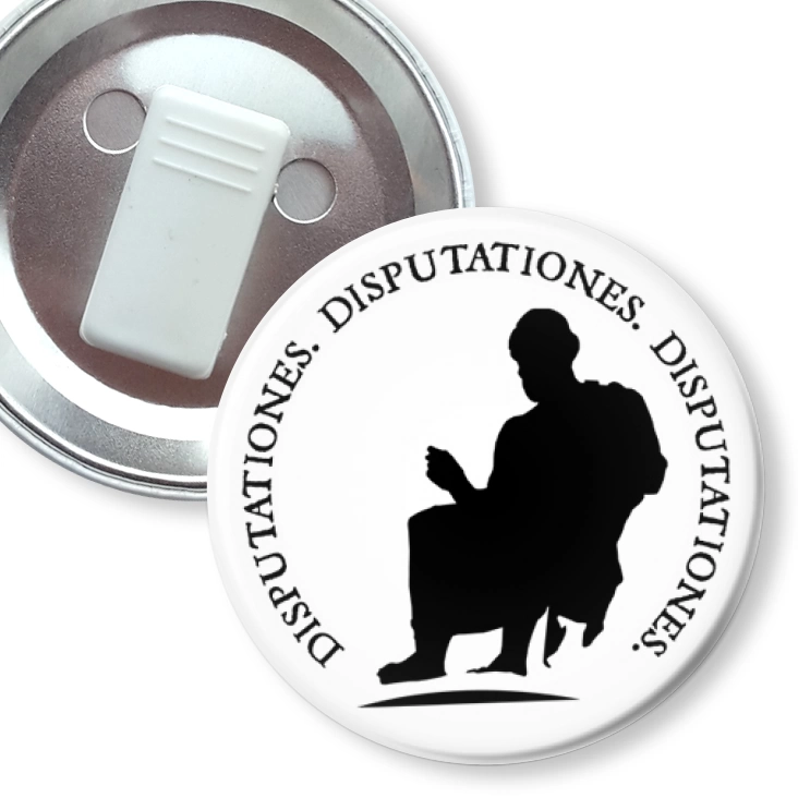 przypinka z żabką Disputationes