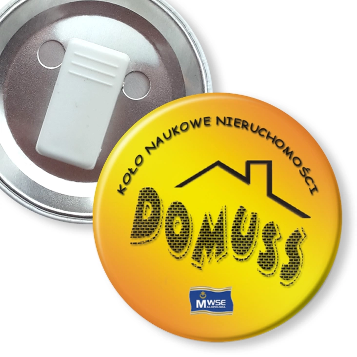 przypinka z żabką Domuss
