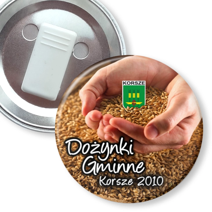 przypinka z żabką Dożynki Gminne - Korsze 2010