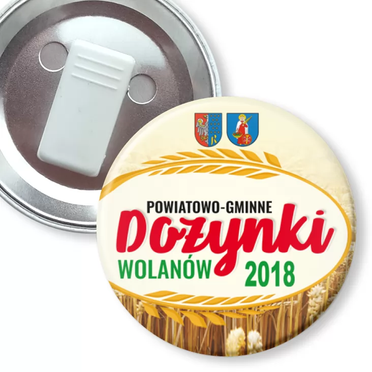 przypinka z żabką Dożynki Wolanów 2018