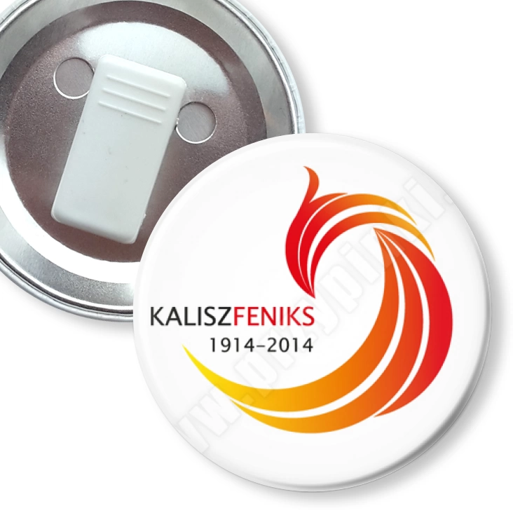 przypinka z żabką Feniks Kalisz