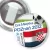 Przypinka z żabką Gra Miejska - Poznań 2012 - Chorwacja