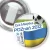 Przypinka z żabką Gra Miejska - Poznań 2012 - Ukraina