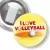 Przypinka z żabką I love volleyball