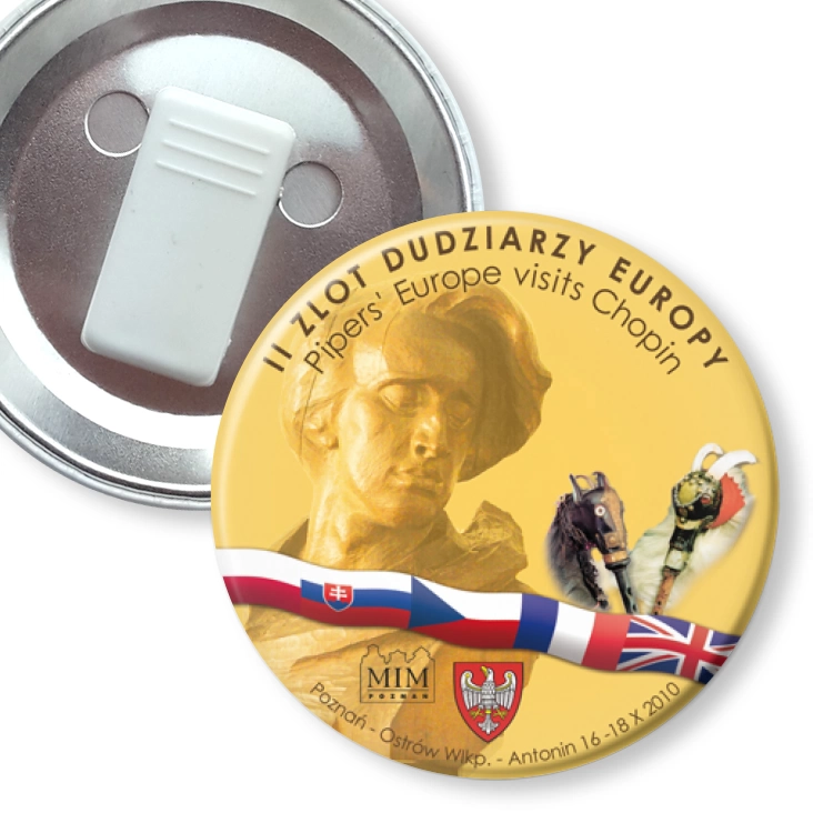 przypinka z żabką II Zlot Dudziarzy Europy
