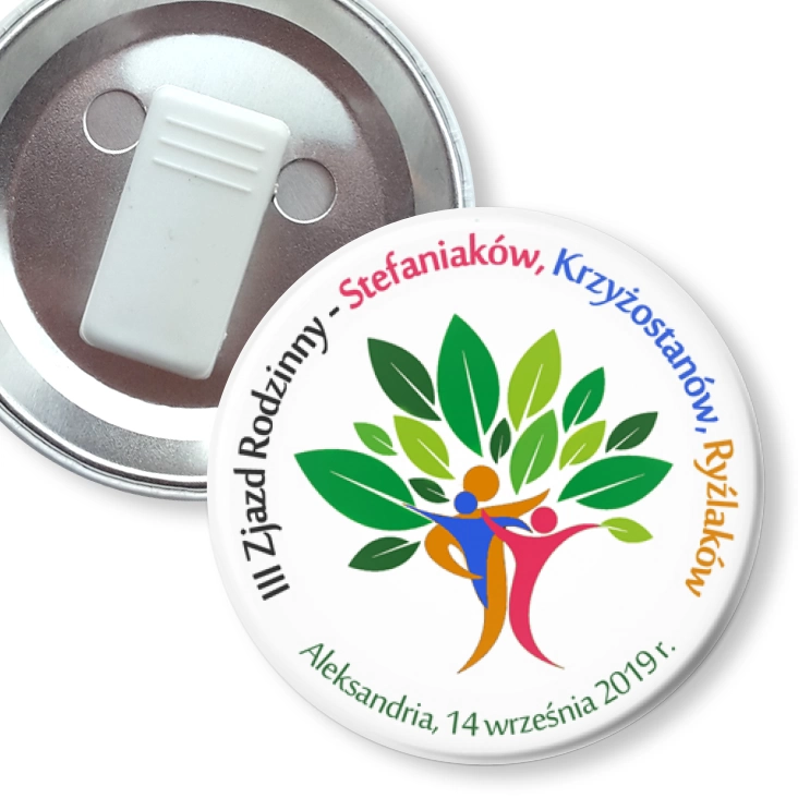 przypinka z żabką III Zjazd Rodzinny