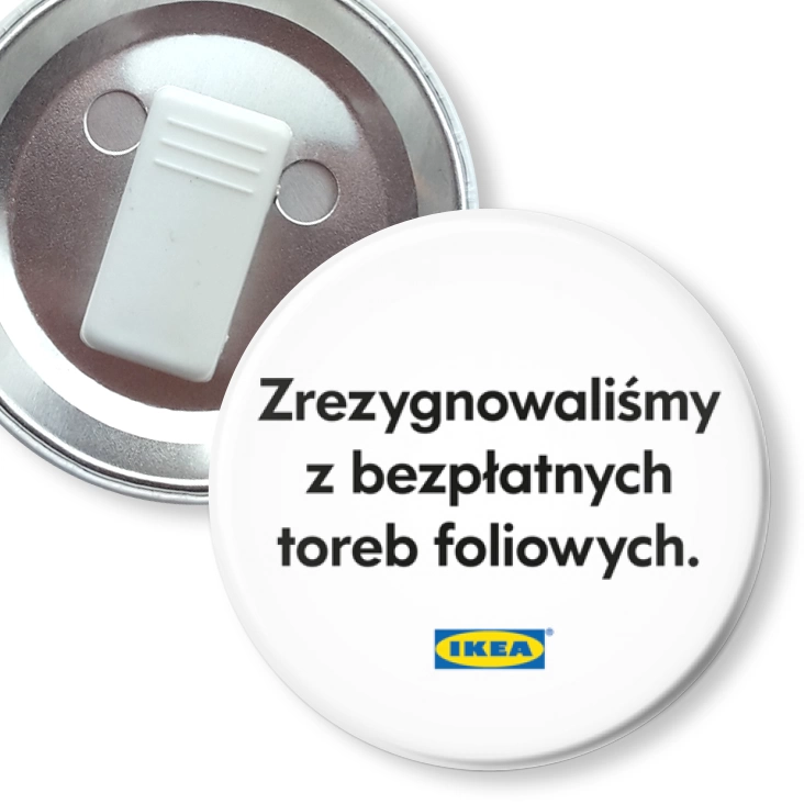 przypinka z żabką IKEA