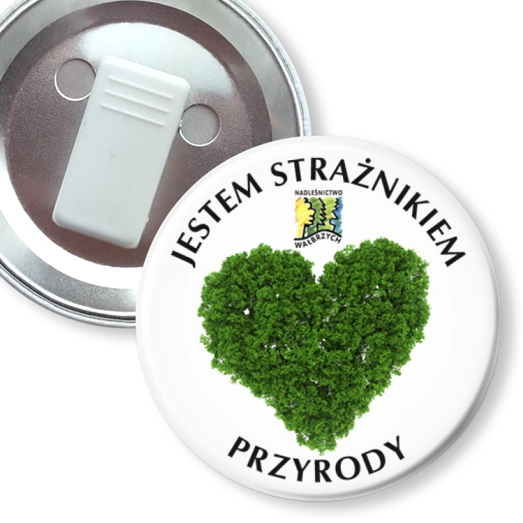przypinka z żabką Jestem Strażnikiem Przyrody
