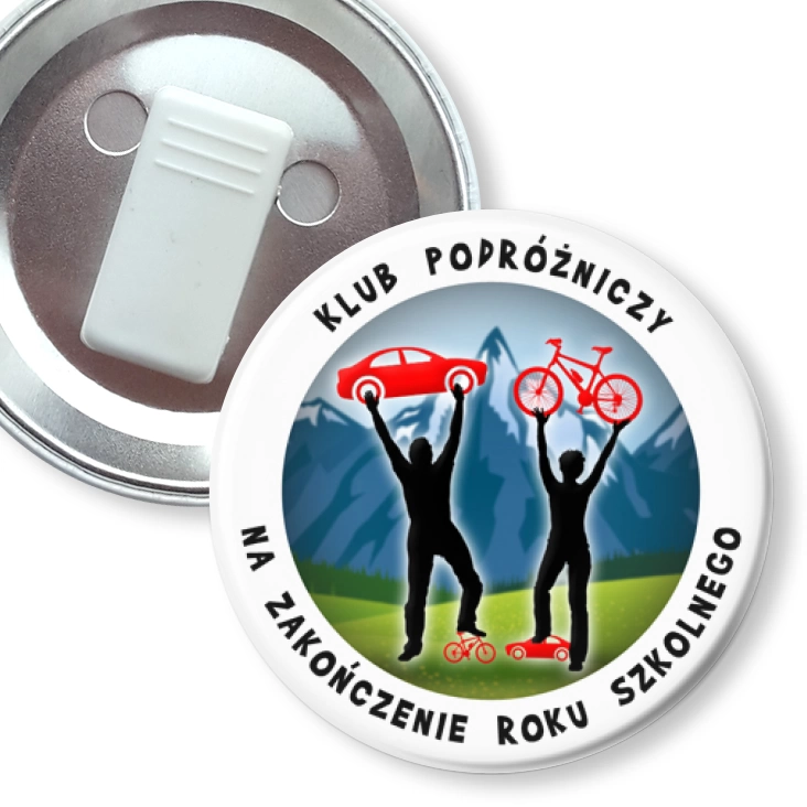 przypinka z żabką Klub Podróżniczy