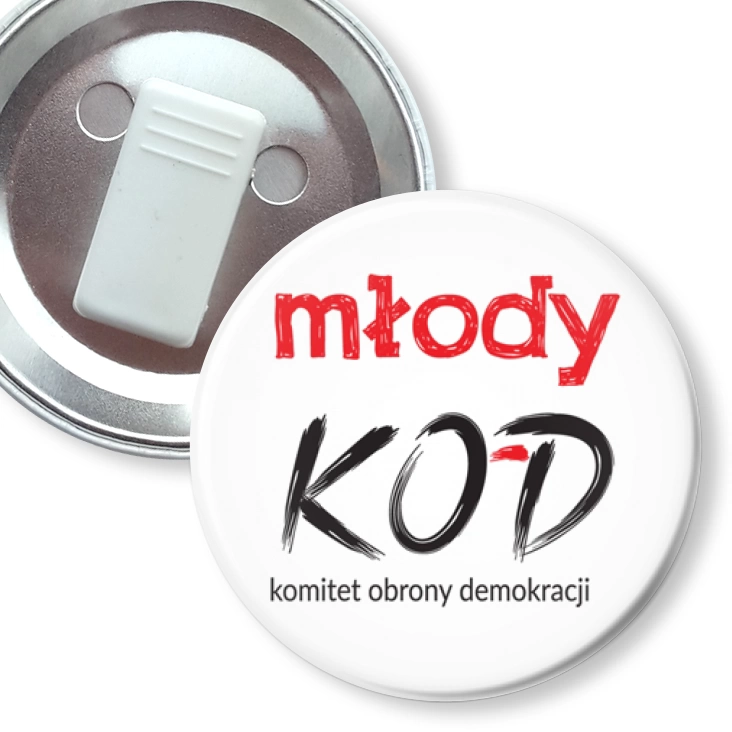 przypinka z żabką KOD Młody