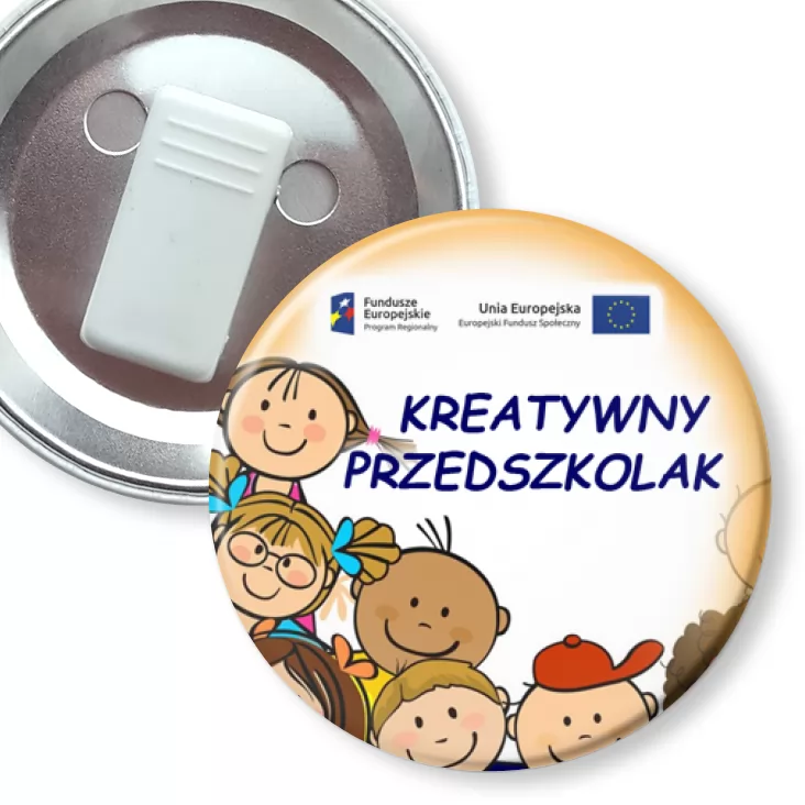 przypinka z żabką Kreatywny Przedszkolak