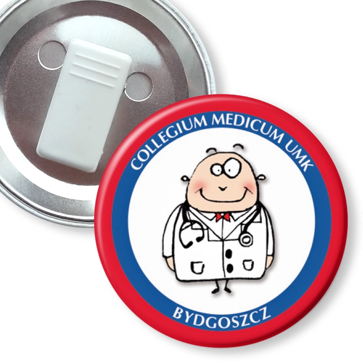 przypinka z żabką Lekarz Collegium Medicum