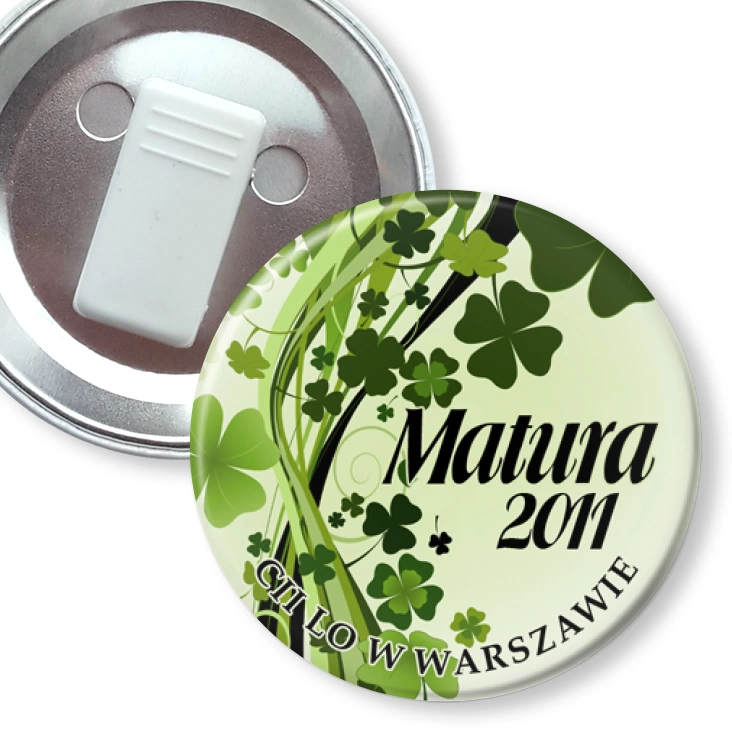 przypinka z żabką Matura
