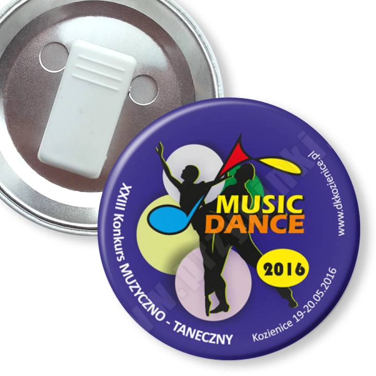 przypinka z żabką Music Dance 2016