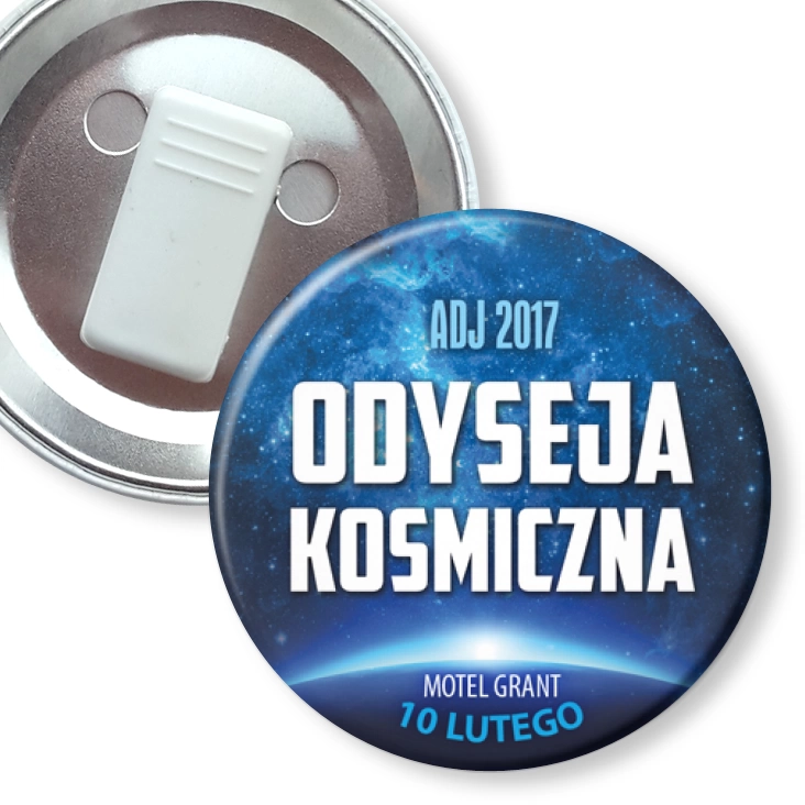 przypinka z żabką Odyseja Kosmiczna