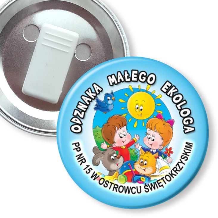 przypinka z żabką Odznaka Małego Ekologa