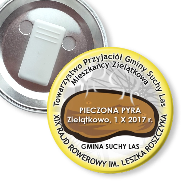 przypinka z żabką Pieczona Pyra 2017