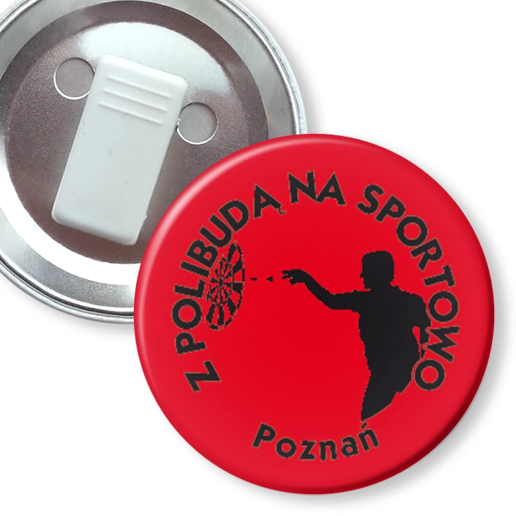 przypinka z żabką Politechnika Poznańska - Dart