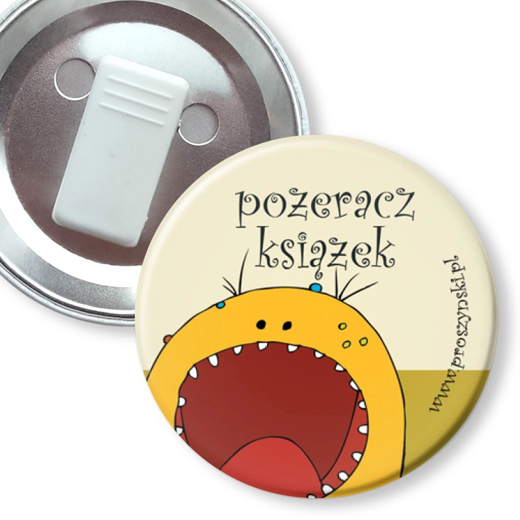 przypinka z żabką Pożeracz