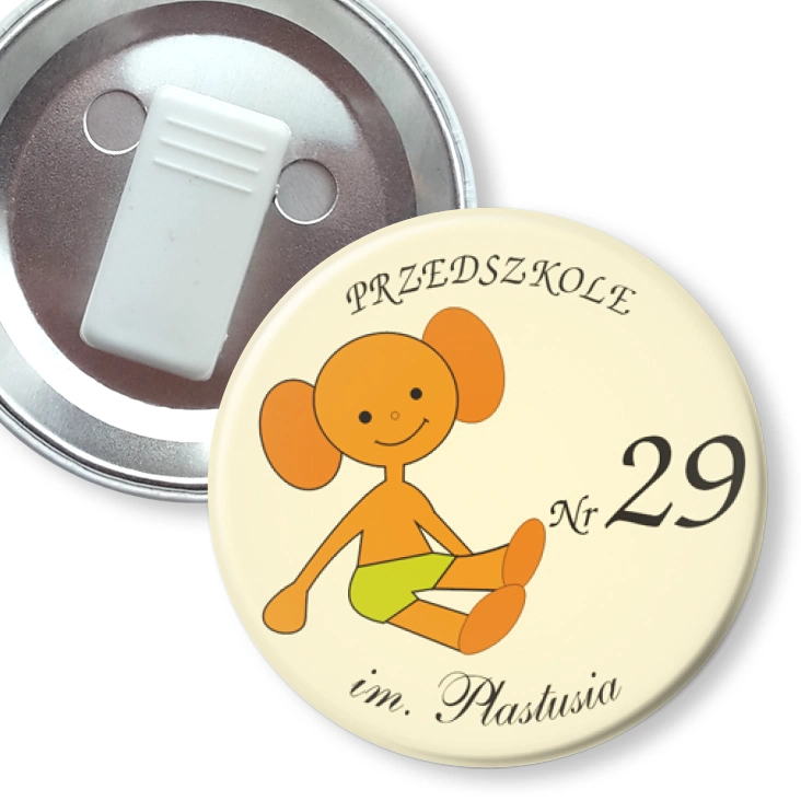 przypinka z żabką Przedszkole nr 29