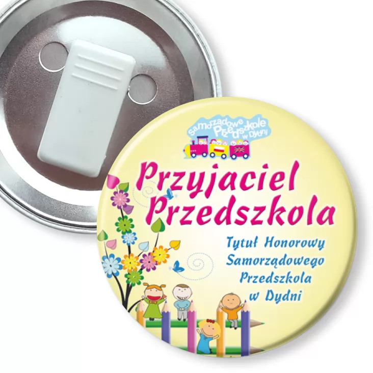 przypinka z żabką Przedszkole w Dydni