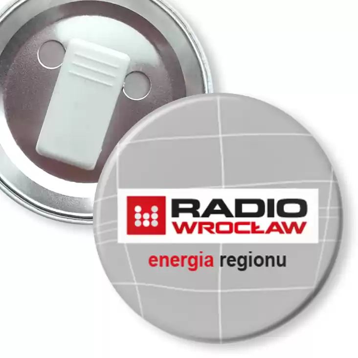 przypinka z żabką Radio Wrocław