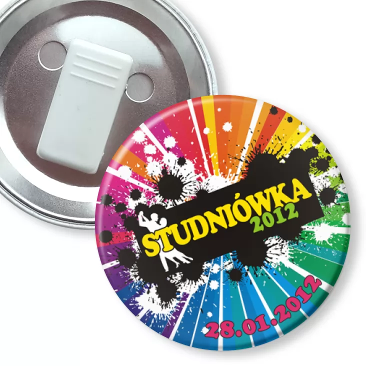 przypinka z żabką Studniówka