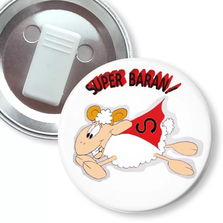 przypinka z żabką Super Baran